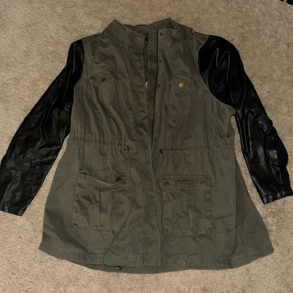 Torrid Leather Army Jacket